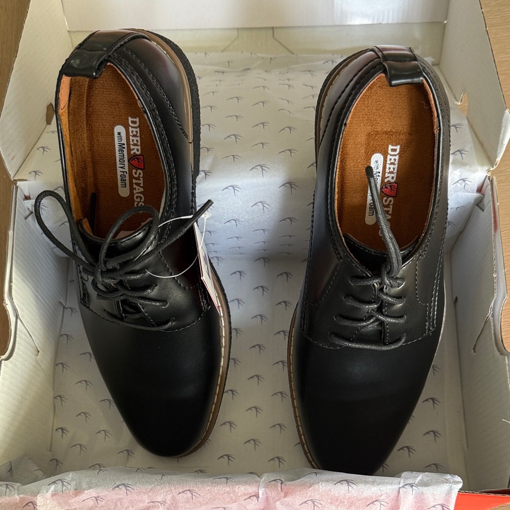 Deer Stags Men's Classic Black Oxfords